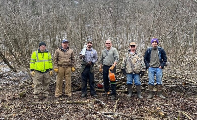 Rangers and maintenance workers work together to help create beautiful and safe public lands in the Pittsburgh District.