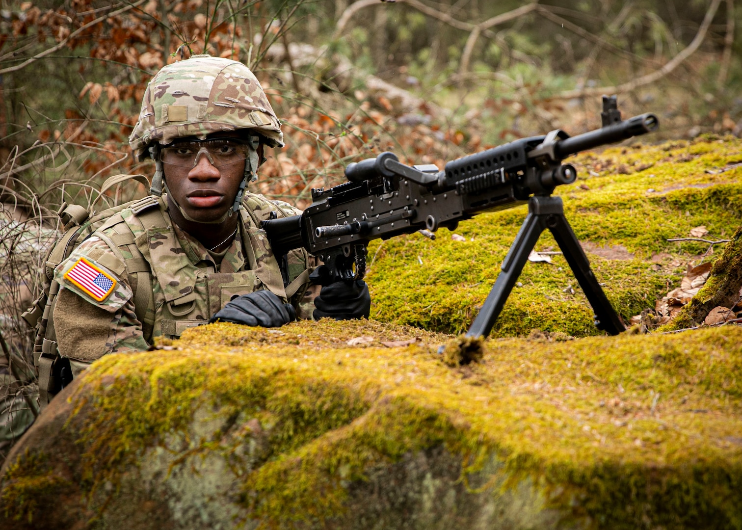 Soldiers compete in the 2023 Landstuhl Regional Medical Center Best Leader Competition, March 21. The competition tested over 20 Soldiers on Army warrior tasks and marksmanship drills, life-saving skills, military competence, and physical fitness.