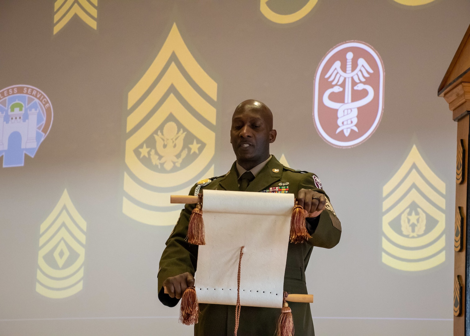 LRMC hosts NCO Induction > Landstuhl Regional Medical Center > Articles