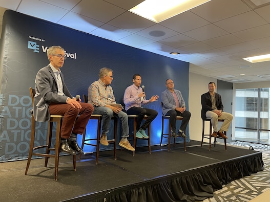 "The Future of DoD Innovations Programs" at SXSW 2023, Austin, Texas
Pictured (L to R): Adam Rentschler, Bob Smith, Matt Willis, Col (ret) Paul Weizer, Col. Elliot “Neo” Leigh