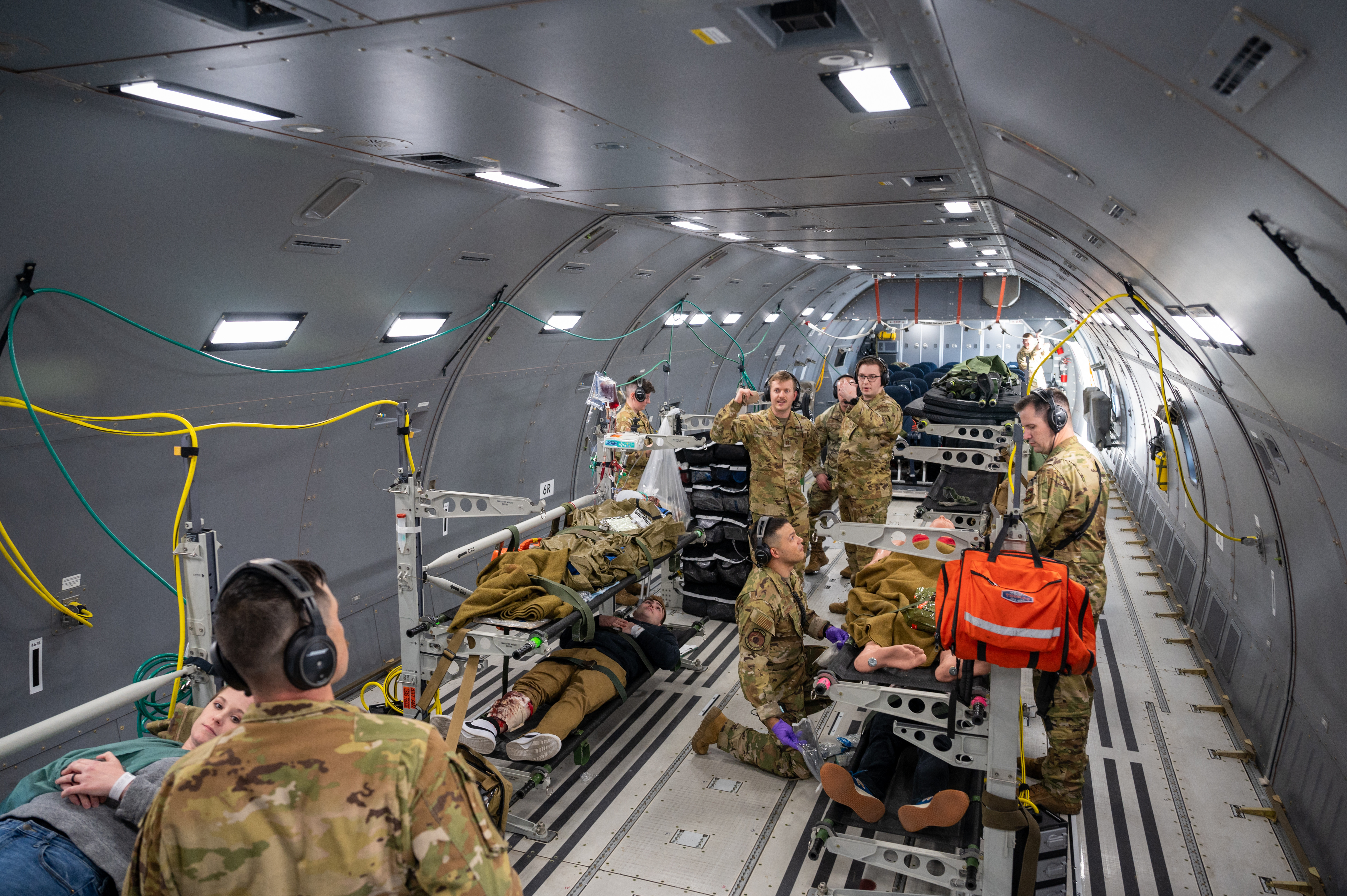 McConnell, Scott team up for aeromedical evacuation training