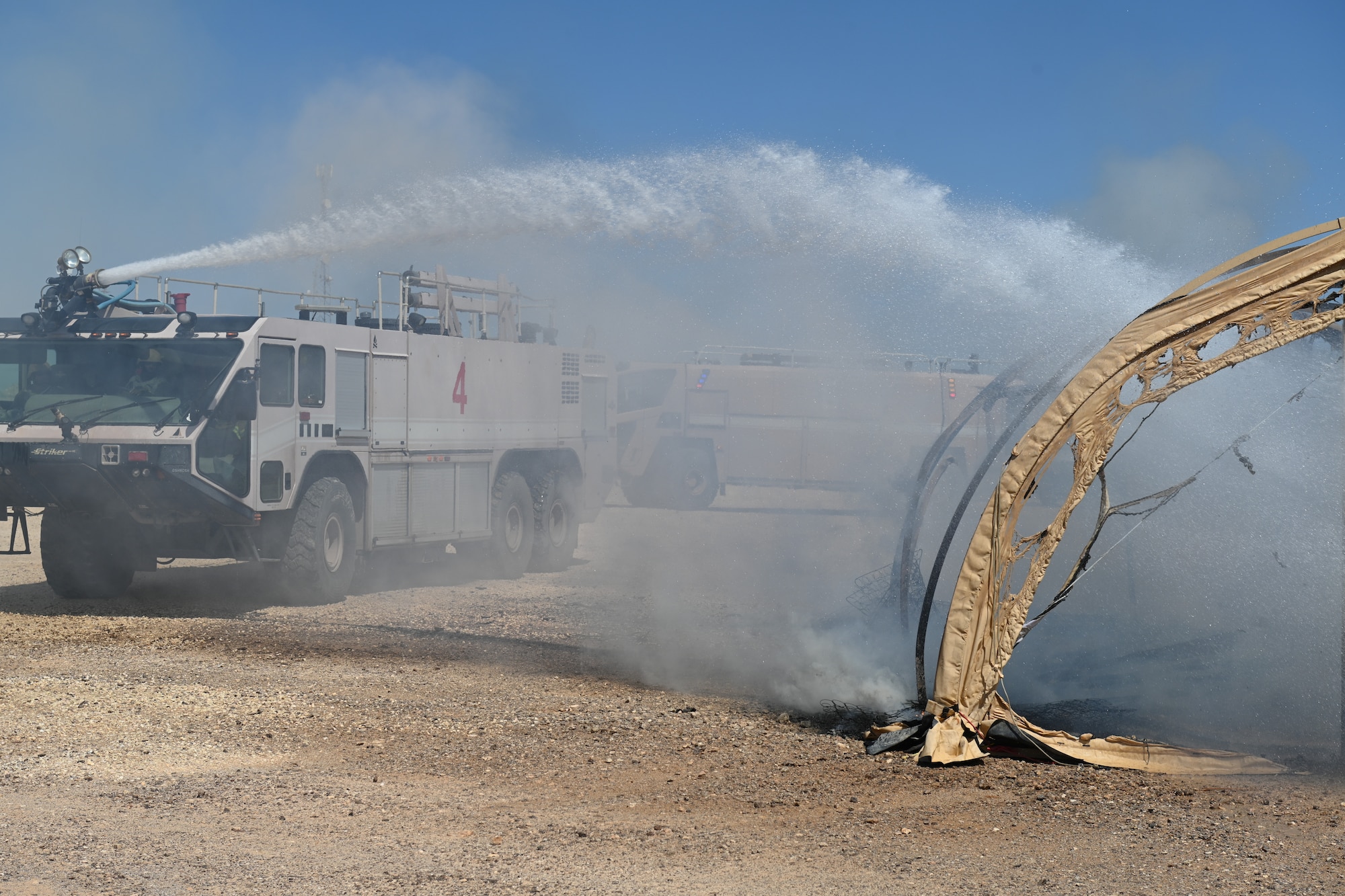 OAS IV is a twice-annual exercise hosted by Ninth Air Force (Air Forces Central) to enhance Agile Combat Employment capabilities and strengthen regional partnerships.  Members from multiple squadrons helped set up a temporary camp where Airmen were stationed while executing real world missions.
