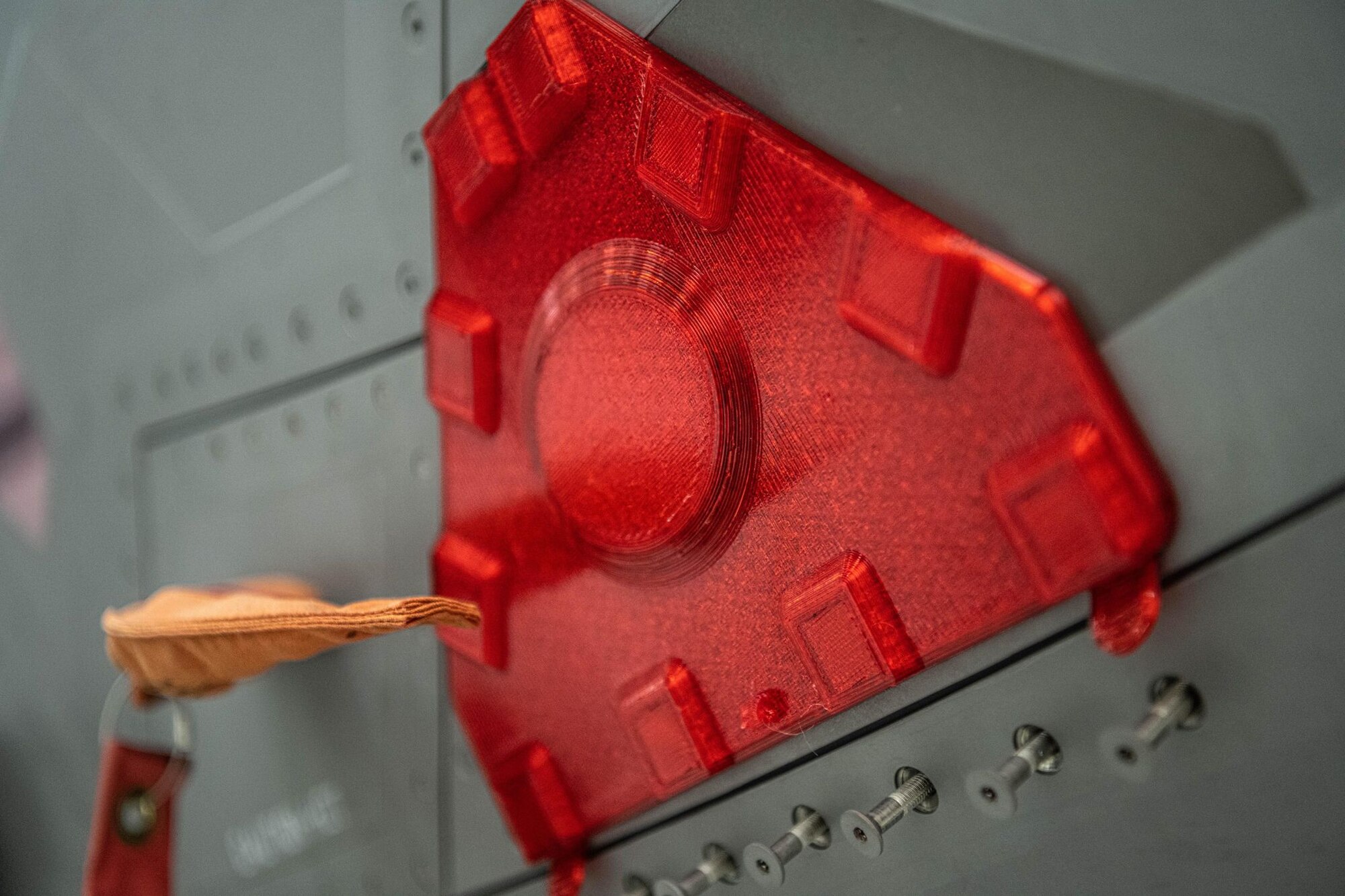 A photo of an F-35 air data port cover