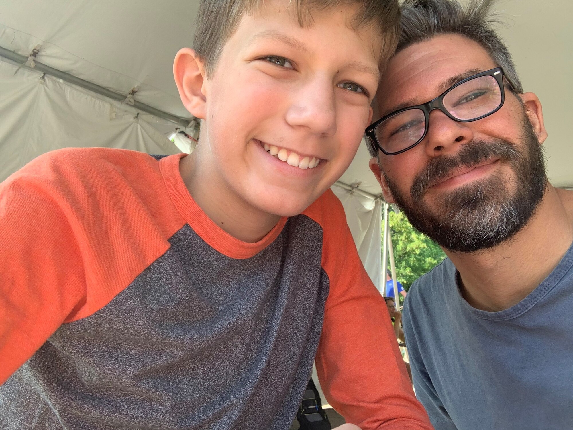Danny Combs and his son, Dylan. Over the past seven years, Danny and his staff at TACT have helped hundreds of young adults with autism get jobs.