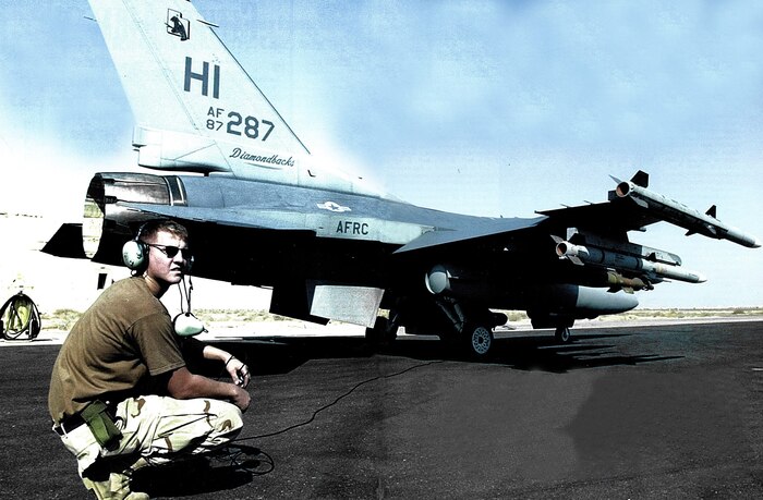 Following the 9/11 terrorist attacks, the Air Force Reserve was ready to respond in a moment's notice. Reserve F-16 fighters and KC-135 tanker crews flew combat air patrols and air refueling sorties to defend the homeland.