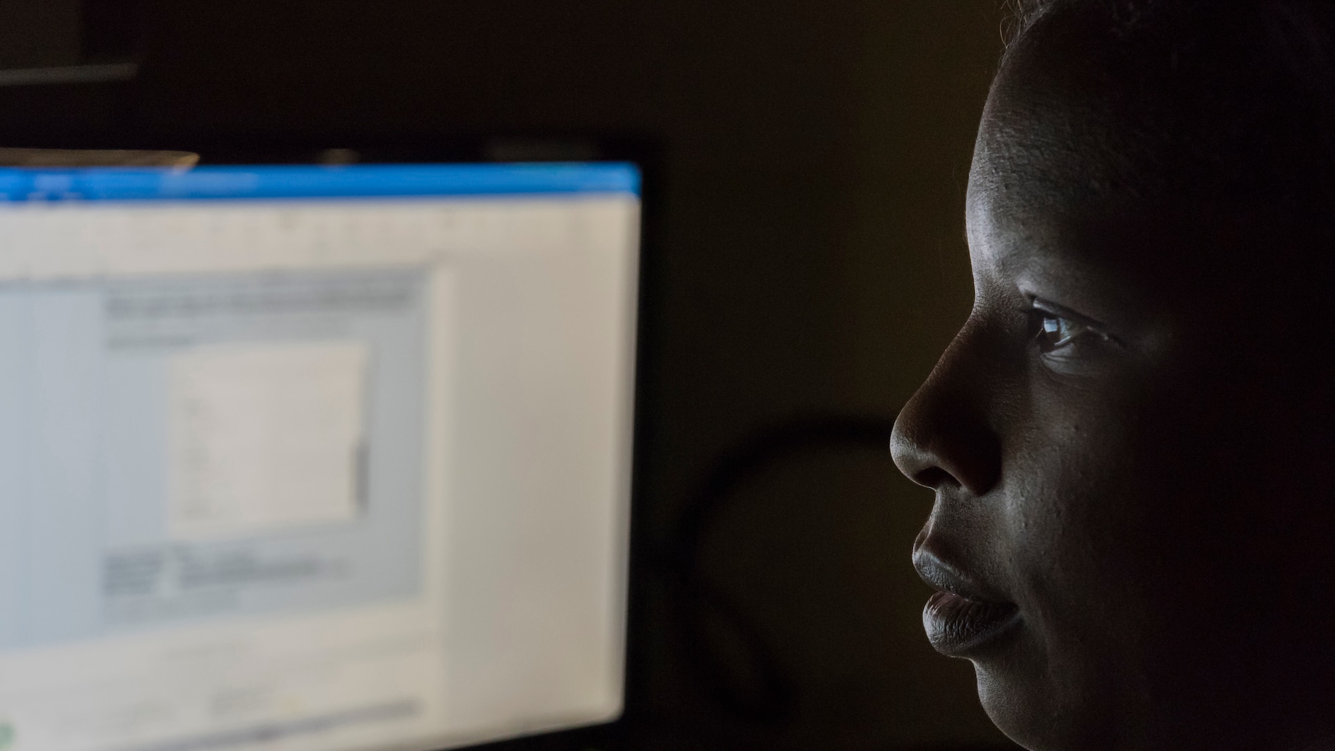 A CID Special Agent assigned to the Computer Crime Investigative Unit processes evidence at headquarters in Quantico, Virginia.