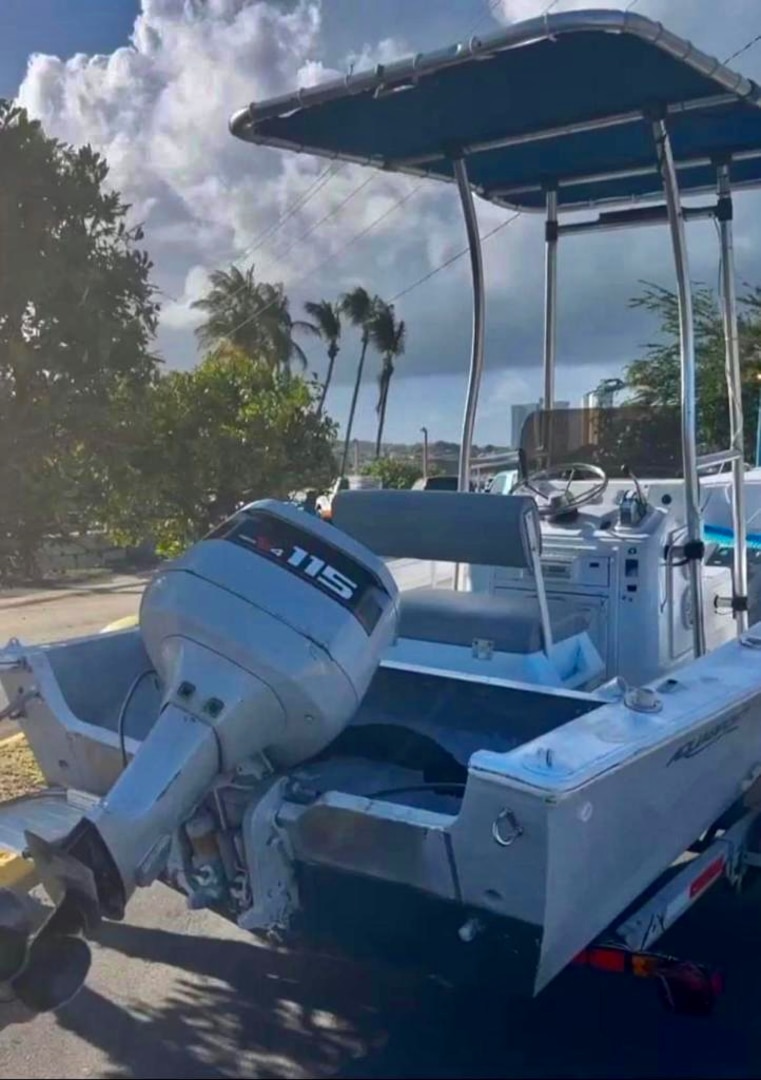 Coast Guard air and surface units are searching for a 17-foot Aqua Sport shown in photo April 5, 2023, which reportedly capsized west of Culebra Island, Puerto Rico.  Missing is Roy L. Moreno Negrón, 30, he was last heard from while speaking to Coast Guard watchstanders reporting the distress. Courtesy photo)