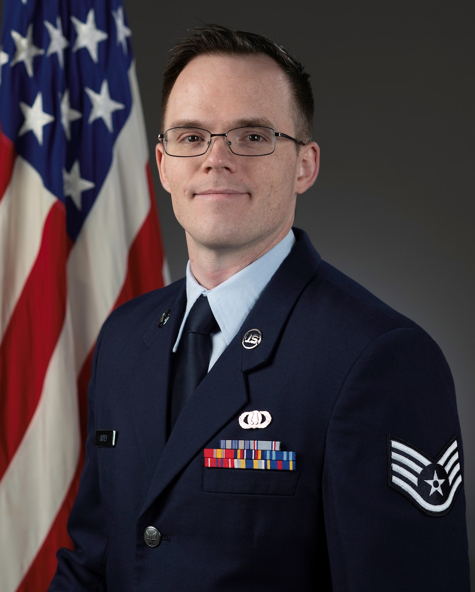 Official portrait of SSgt Sutey