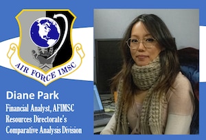 Graphic with picture of Park and AFIMSC shield