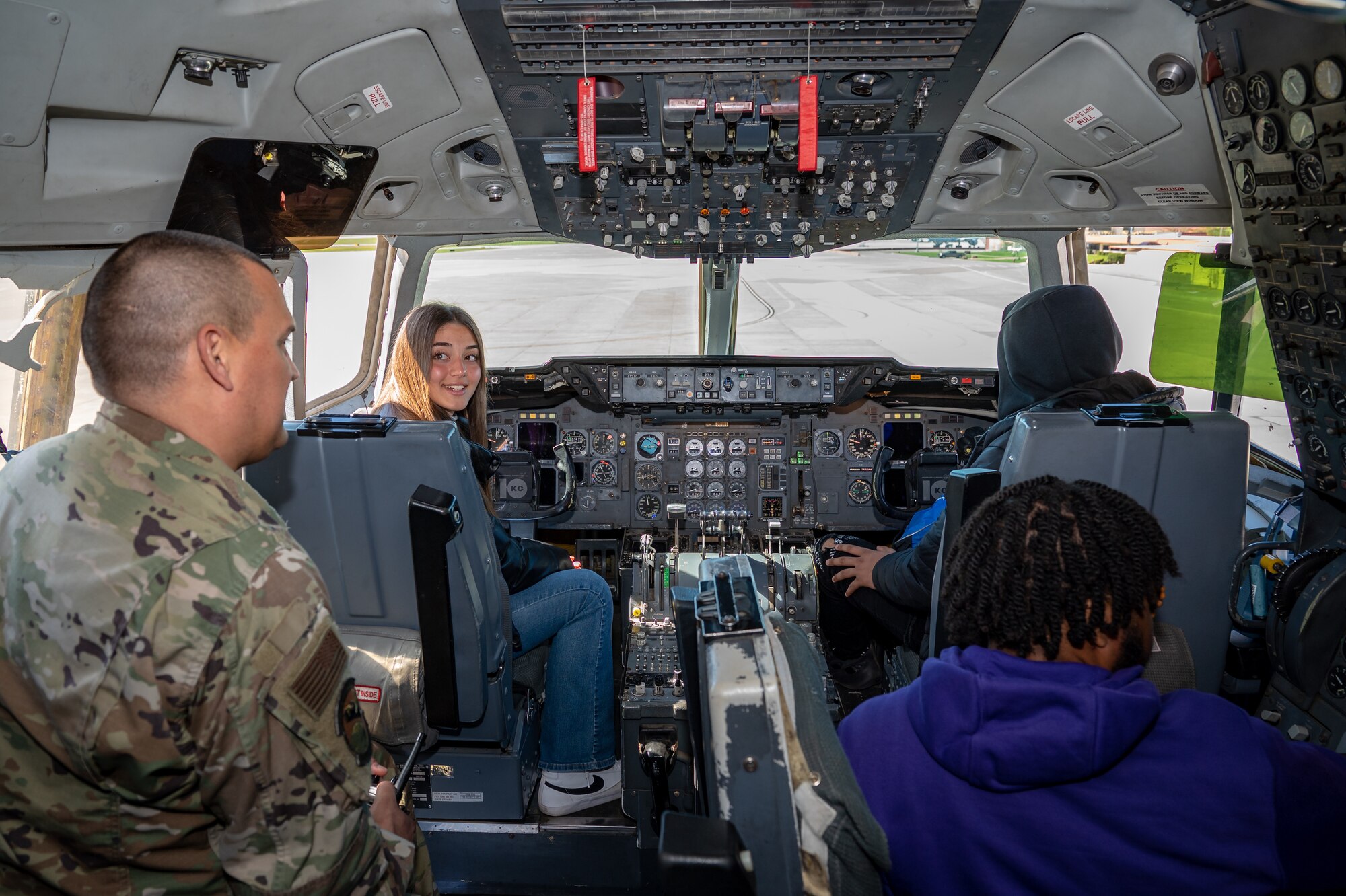 The 349th Air Mobility Wing Development and Training Flight hosted students from the local school district for a tour of Travis AFB.