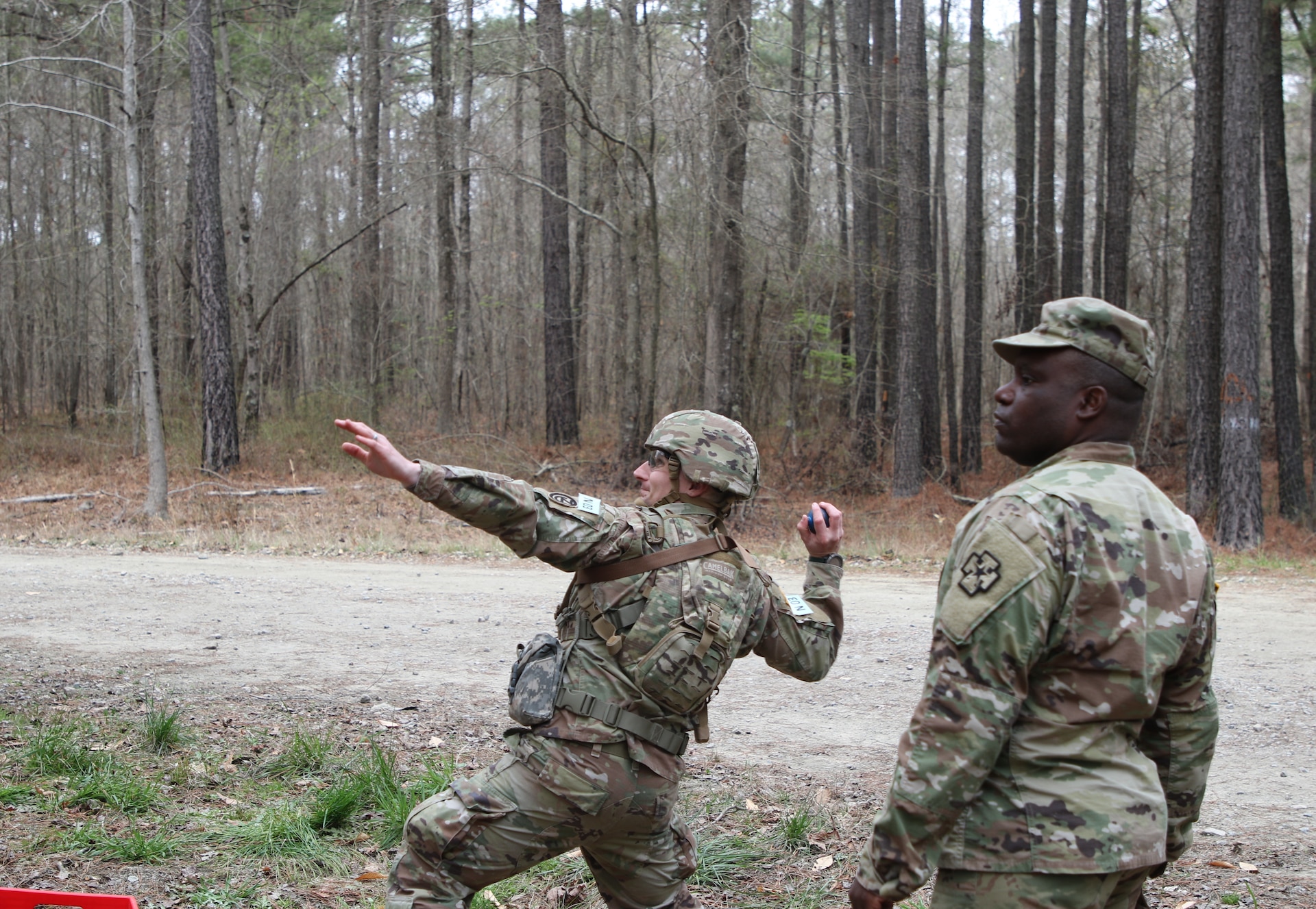 Sgt. 1st Class Lee Sweeney practice grenade throwing during the Situational Training Exercise lanes portion of the Best Warrior Competition.
The 80th Training Command (The Army School System) hosted this year’s consortium of the Best Warrior Competition from March 23 to March 30, 2023