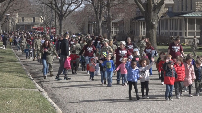 Fort Riley children march in parade to celebrate ‘Month of the Military Child’