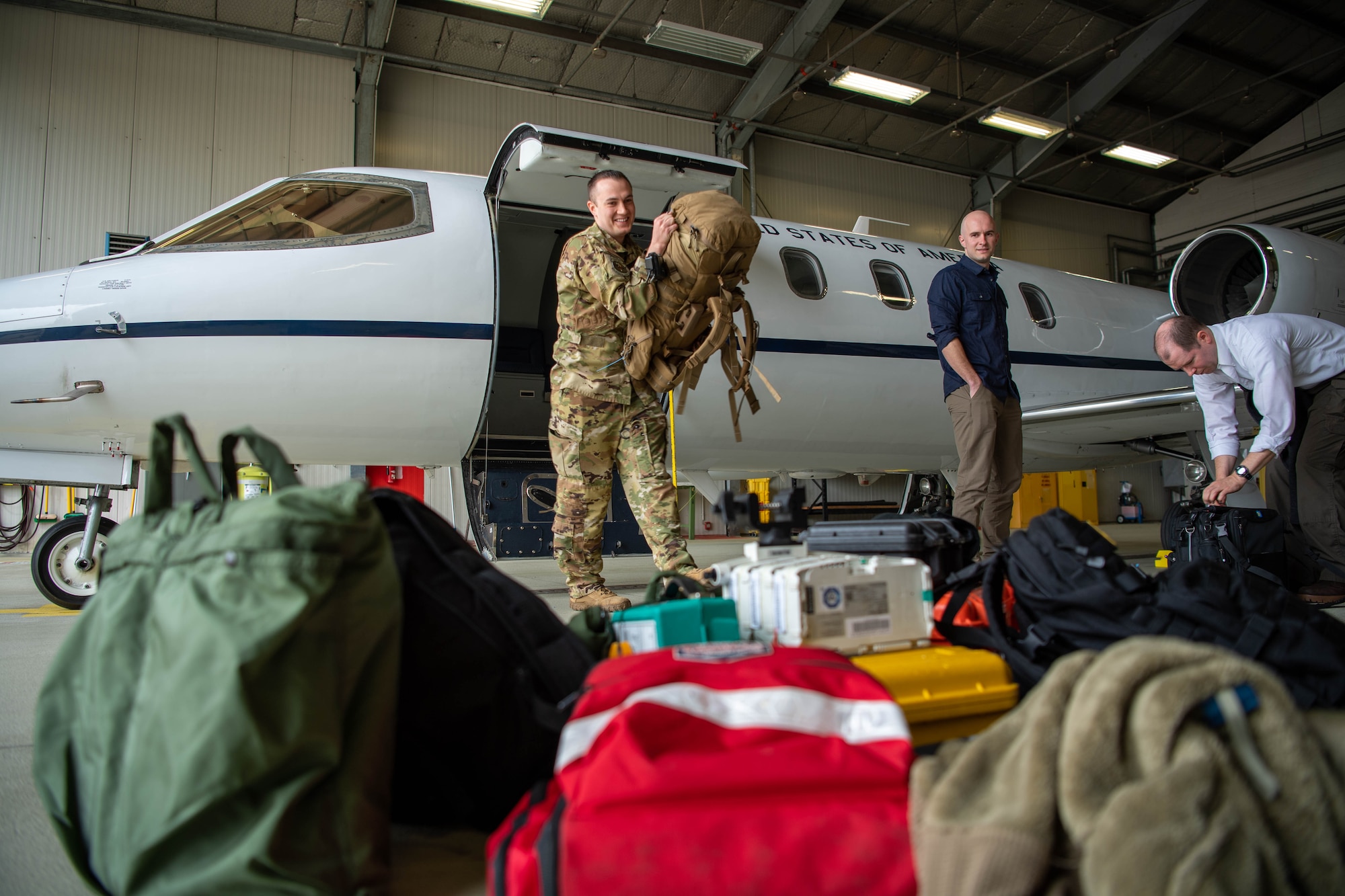 Ramstein airmen respond to real medical emergency during basewide
