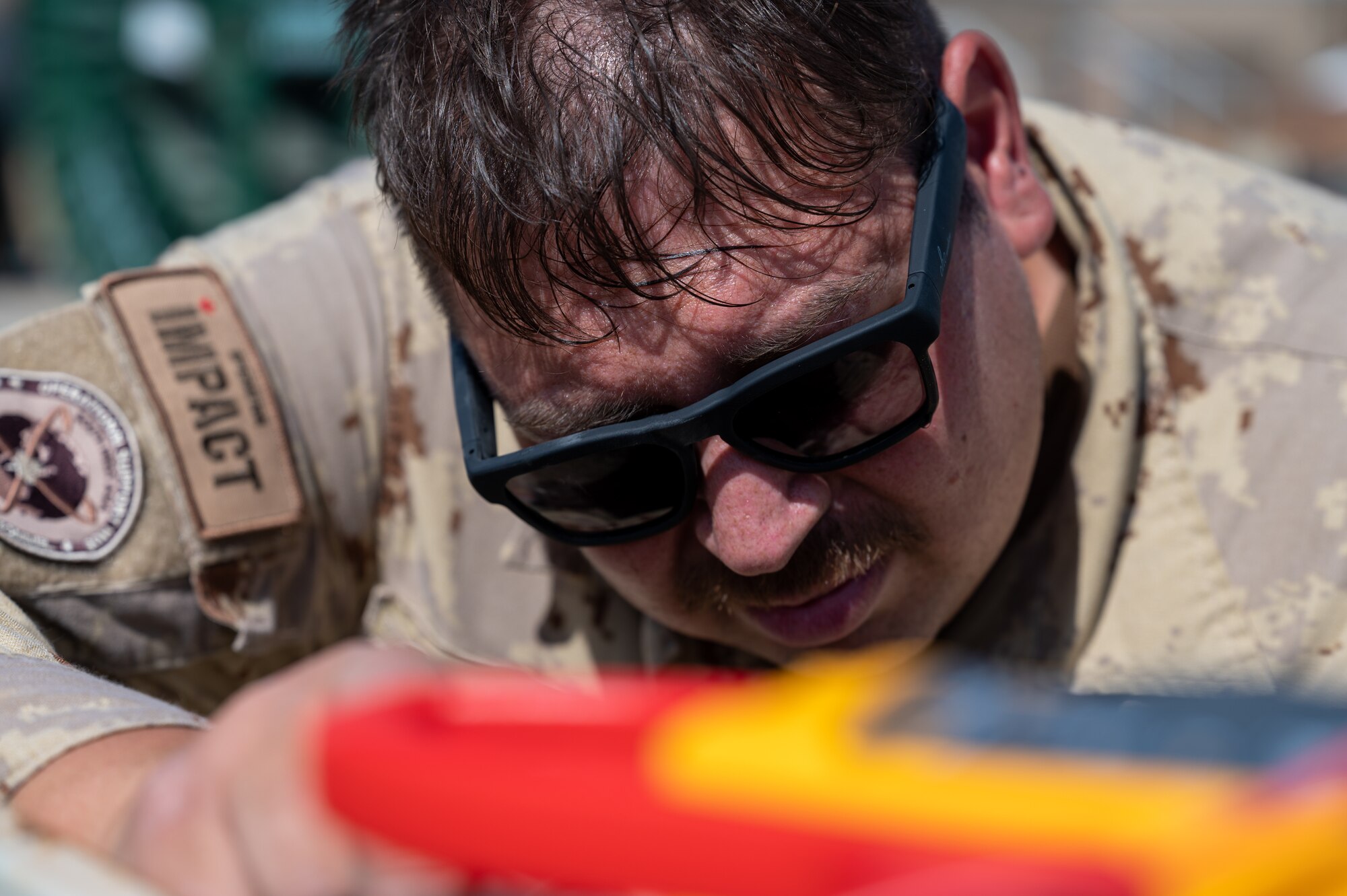 Members of the U.S. Air Force’s 386th Expeditionary Civil Engineer Squadron and the Canadian Armed Forces’ Operational Support Hub-South West Asia engaged in a personnel exchange, allowing their members to work together and gain a better understanding of how each force operates.