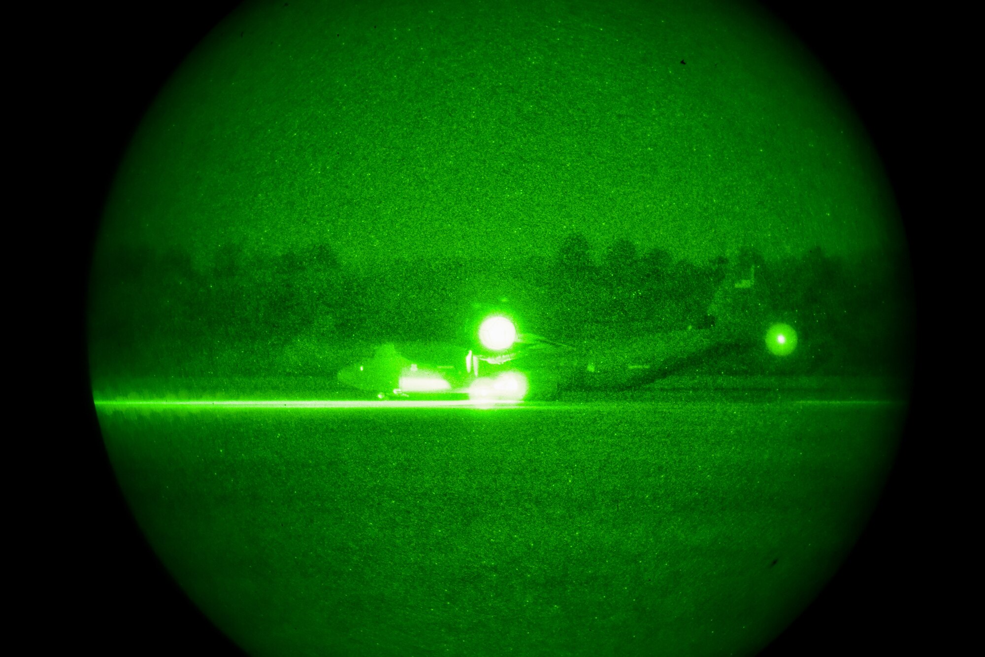 A plane prepares to fly off a runway