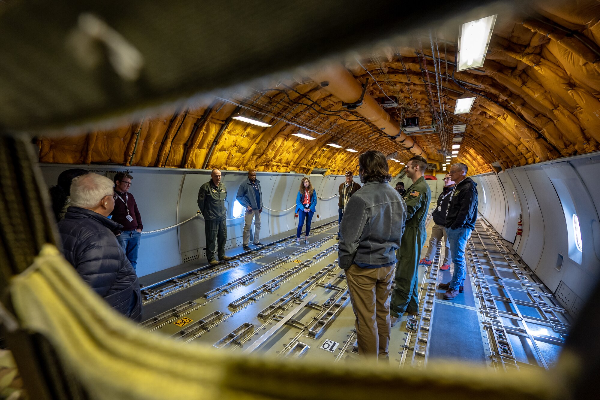 The 349th Air Mobility Wing teamed up with the Employer Support of the Guard and Reserve to sponsor a Boss Lift for Reserve Citizen Airmen’s employers at Travis Air Force Base, April 1, 2023.