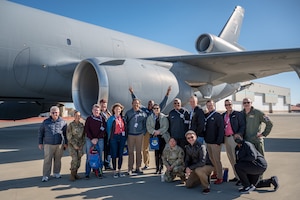 The 349th Air Mobility Wing teamed up with the Employer Support of the Guard and Reserve to sponsor a Boss Lift for Reserve Citizen Airmen’s employers at Travis Air Force Base, April 1, 2023.