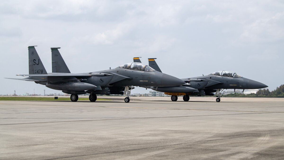 Strike Eagles join Lightning II's at Keystone of the Pacific