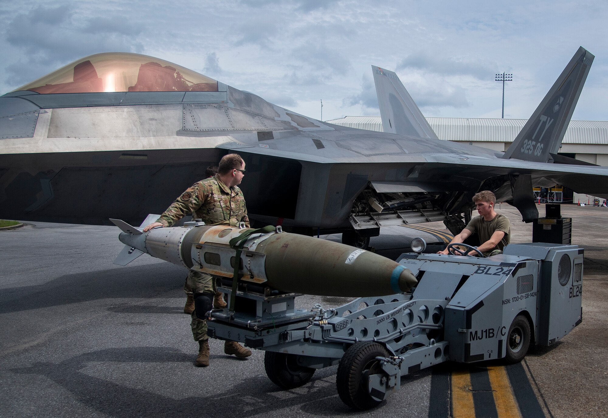 Final Raptor weapons load at Eglin