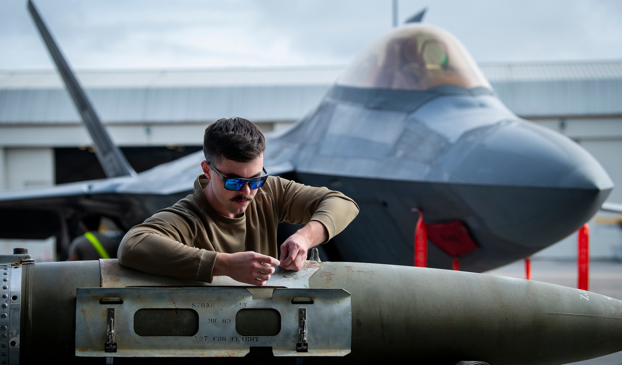 Final Raptor weapons load at Eglin
