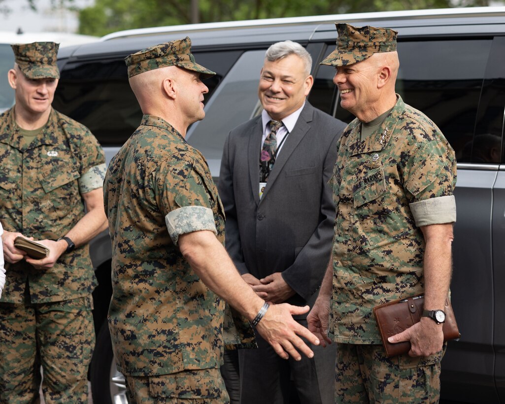 Gen. Berger, 38th Commandant of the Marine Corps, Visits MARFORRES