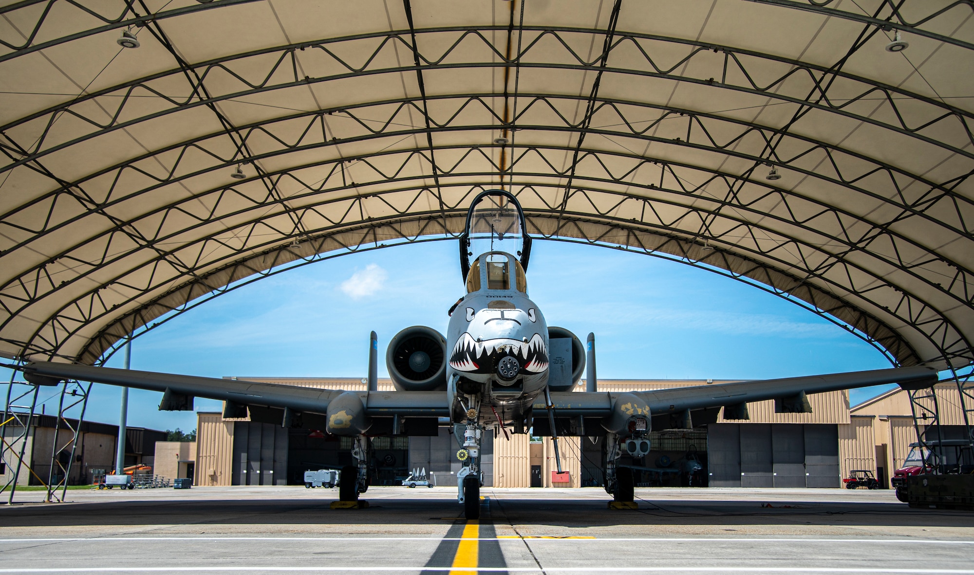 Air craft sits on flight line