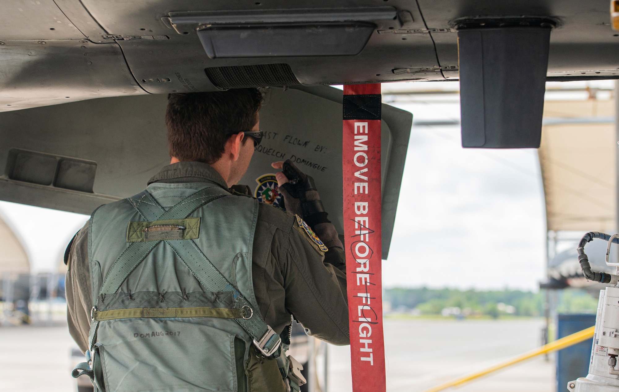 Pilot signs aircraft