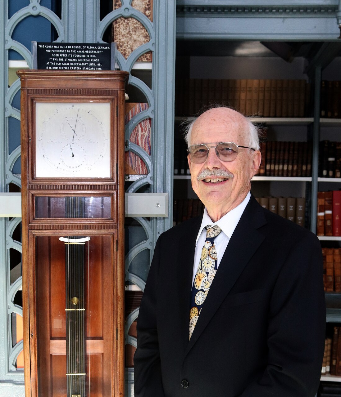 Dr. Dennis McCarthy─former Director of the Directorate of Time at the U.S. Naval Observatory (USNO) and GPS pioneer─was inducted into Naval Oceanography Hall of Fame in ceremony hosted by USNO, April 6, 2023.
Considering McCarthy’s career as UNSO’s former Director of the Directorate of Time from 1996 to 2005 and a list of stellar, professional feats; his induction comes with open arms awaiting his arrival.
“For the last half century, Dennis has quietly served as the internationally recognized subject matter expert (SME) for Precise Time and Earth Orientation, ensuring the accuracy of navigation products used globally.” said CAPT H. F. “Rip” Coke, USNO Superintendent/Commanding Officer. “Basically, anyone who has ever used GPS to accurately arrive at their target destination should thank him.”
Along with being a founding member of the International Earth Rotation and Reference System Service (IERS), McCarthy achieved milestones during his career at USNO that shaped global-society and changed world.