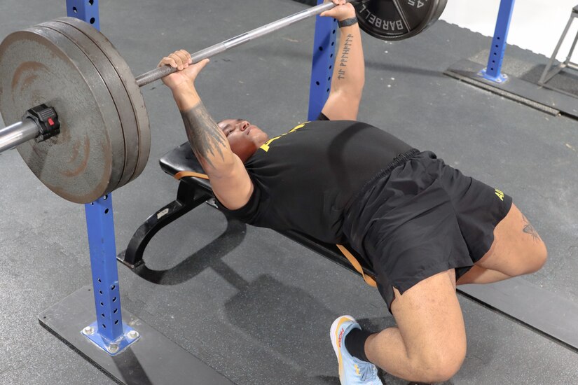 Army Cadet Blake Embry, a Kentucky Army National Guard Soldier and University of Kentucky ROTC Cadet, made history by setting the Mississippi bench-press record in February 2023.
