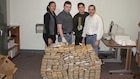 CID Special Agents show amount of contraband collected in Fort Hood