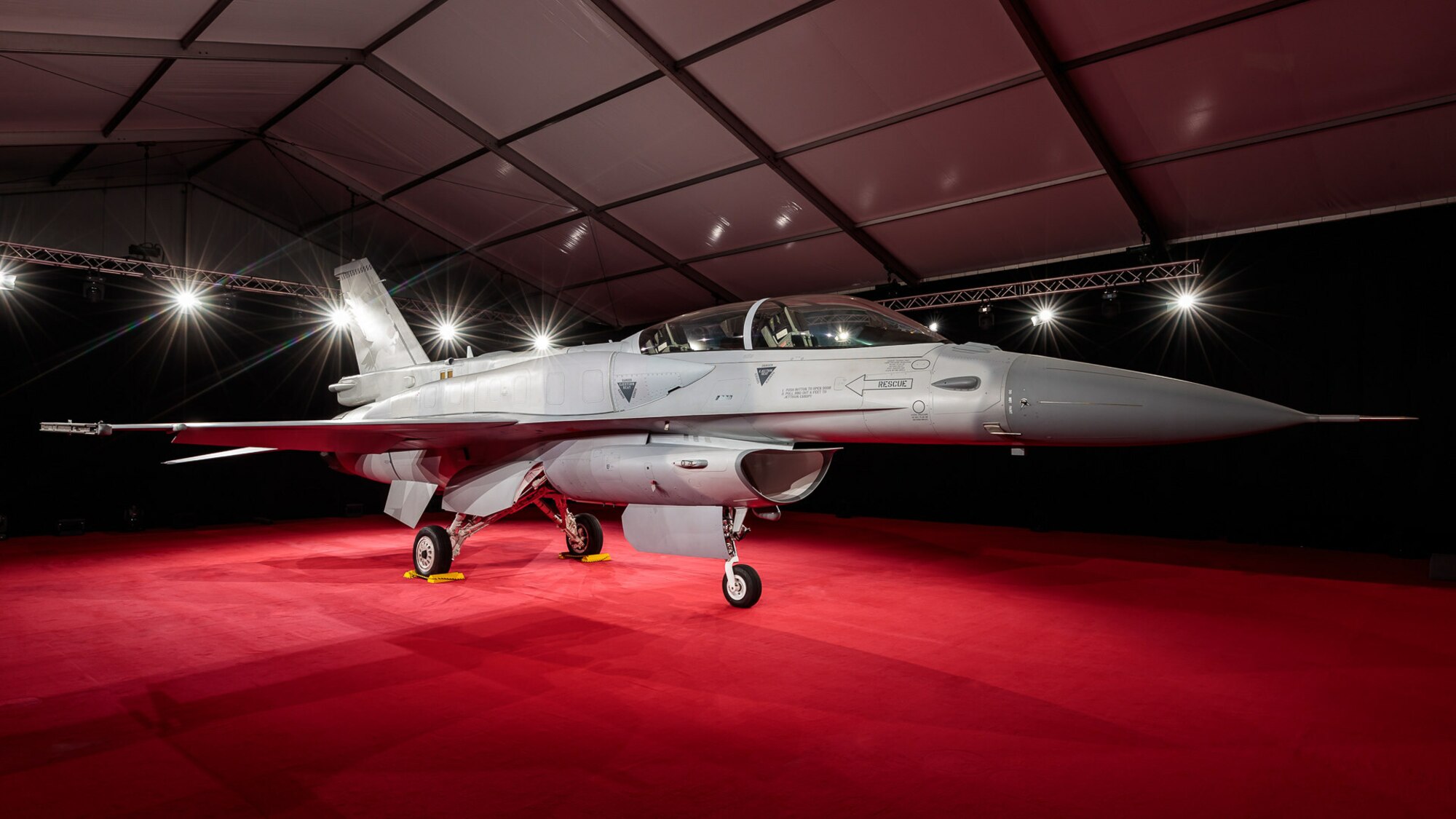 The first Royal Bahraini Air Force F-16 Block 70 was celebrated at Lockheed Martin in Greenville, South Carolina on March 10. Lockheed Martin photo.