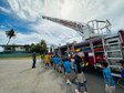 SINAJANA, Guam (March 27, 2023) - Joint Region Marianas Fire and Emergency Services personnel visited and spoke with students at C.L. Taitano Elementary School in Sinajana about the importance of fire safety, March 27.