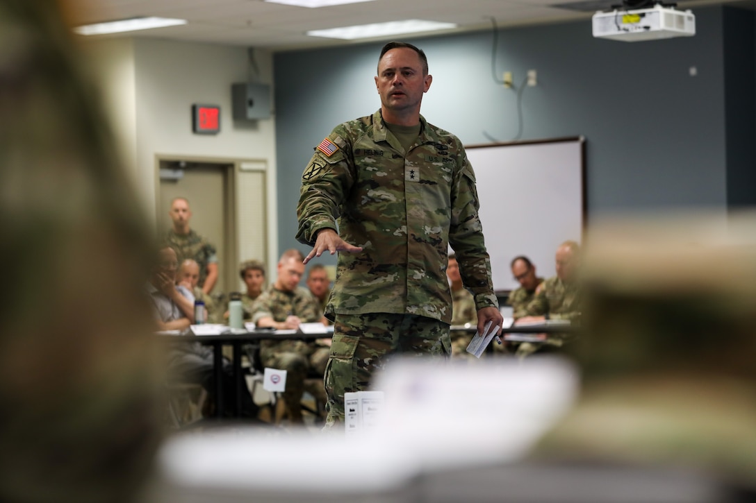 Maj. Gen. Jered Helwig, Commanding General of the 8th Theater Sustainment Command, hosted senior leaders from across the Department of Defense and other allied nations as part of the Unified Pacific Wargame Series sustainment-focused event, Pacific Joint Allied Sustainment System (JASS), held at Schofield Barracks, Hawaii, April 3-7.