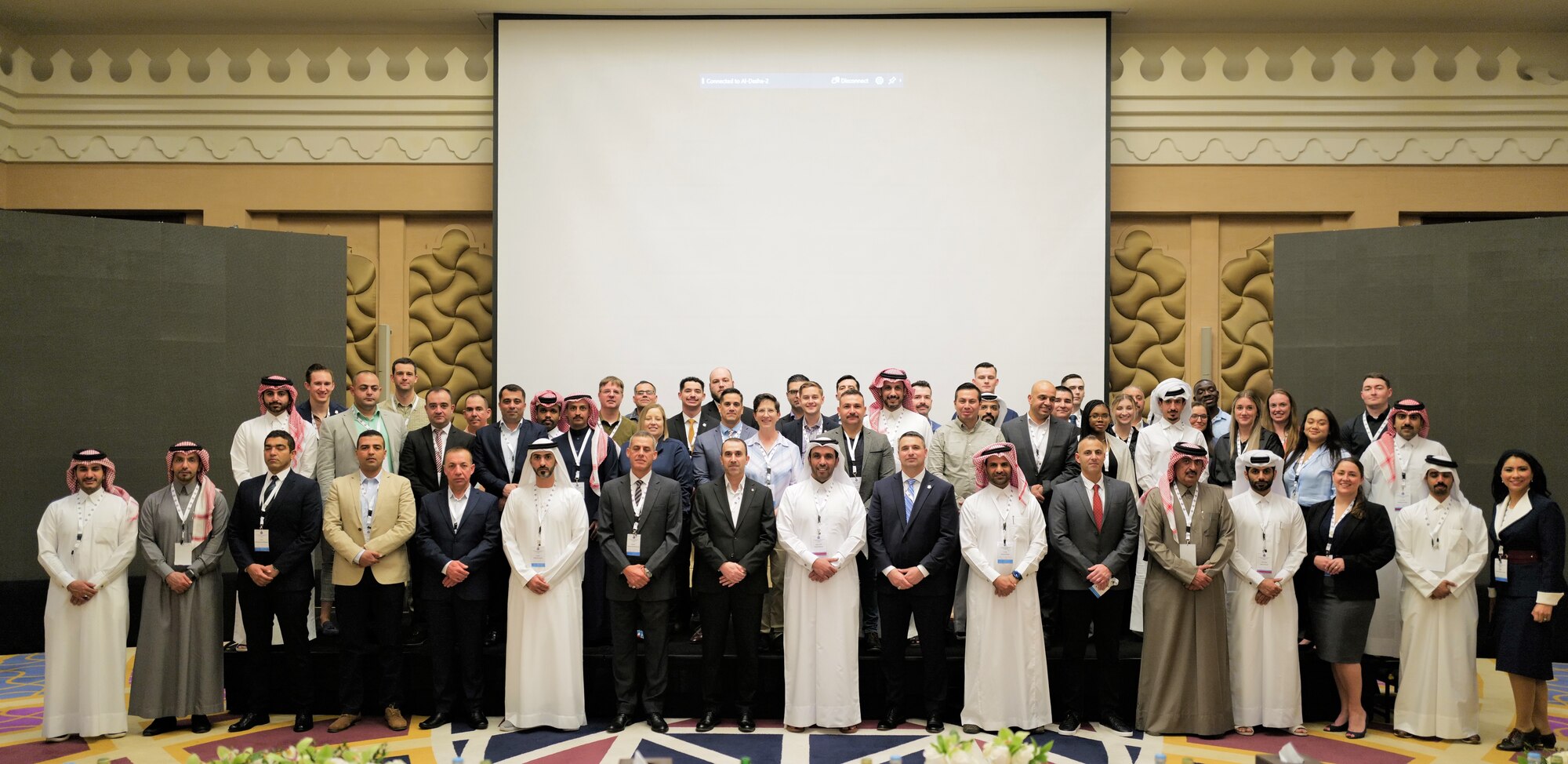 Qatar Emiri Air Force and Ninth Air Force (Air Forces Central) hosted the inaugural Air and Air Defense Intelligence Symposium (AADIS) in Doha, Qatar, Feb. 19-22, 2023.
The symposium provided an opportunity for intelligence professionals from 11 countries and institutions of academia to discuss their perspective on emerging threats facing the region. (Courtesy photo)