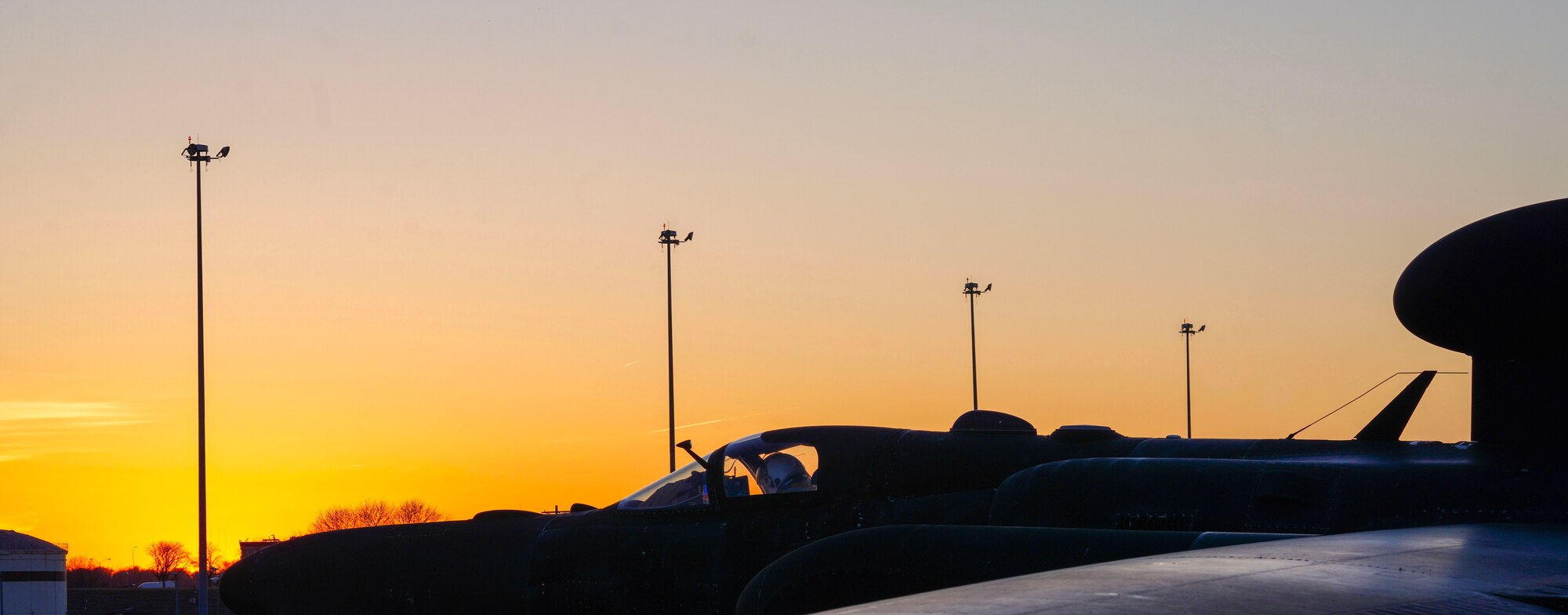 A U.S. Air Force 99th Reconnaissance Squadron U-2 Dragon Lady pilot taxis after a high-altitude flight April 1, 2023, at Offutt Air Force Base, Nebraska.