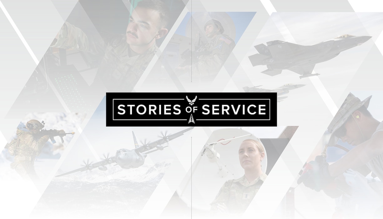 Promo graphic for Department of the Air Force Stories of Service.
