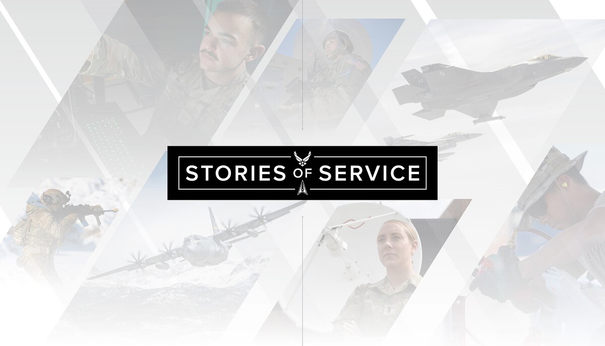 Promo graphic for Department of the Air Force Stories of Service.