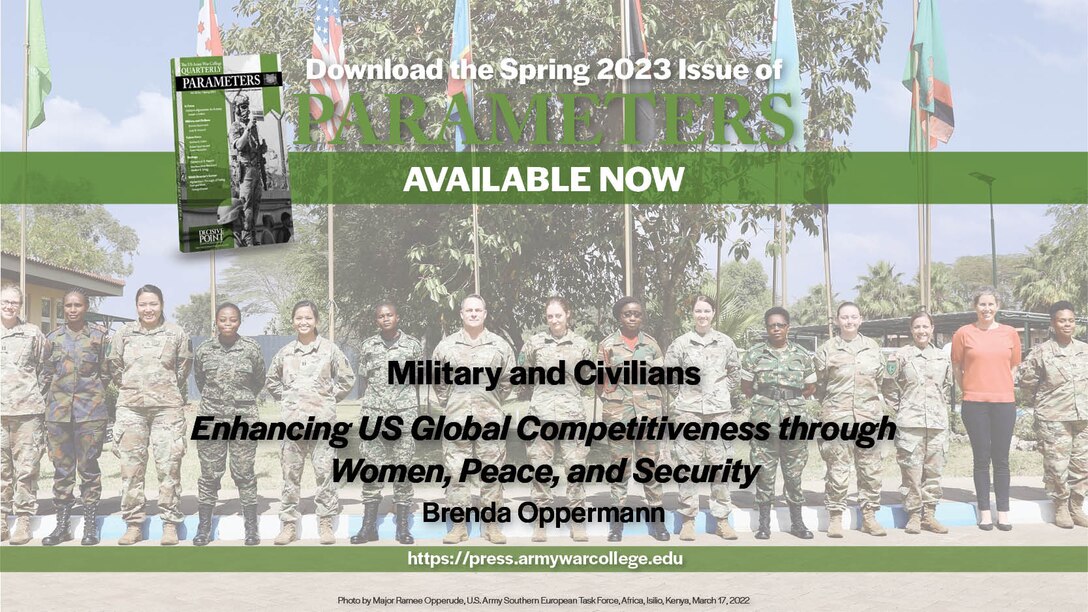 The US Army War College Quarterly, Parameters, is a refereed forum for contemporary strategy and Landpower issues. It furthers the education and professional development of senior military officers and members of government and academia concerned with national security affairs.