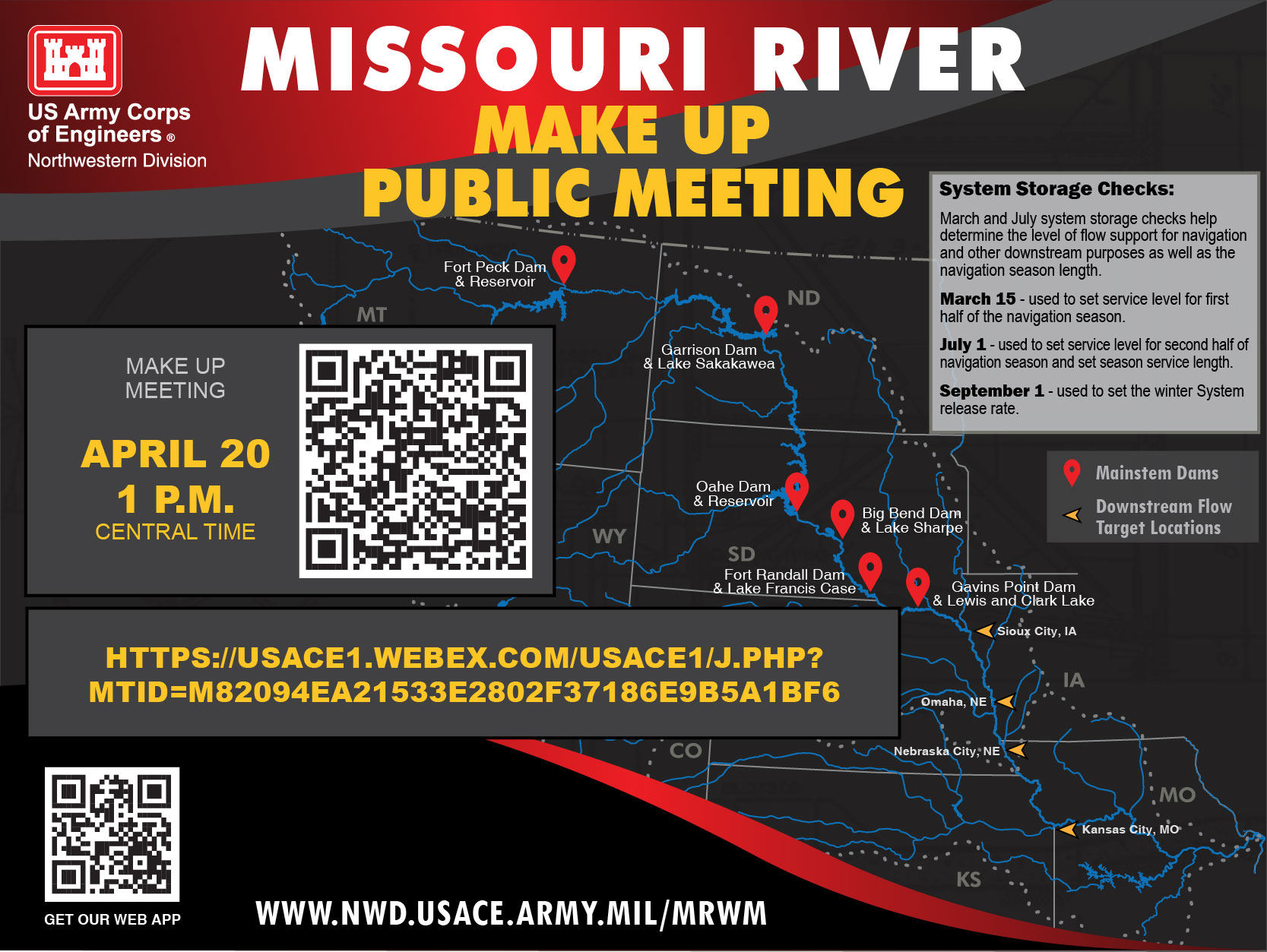 Missouri River Spring Virtual Public Meeting - Make Up - April 20 Northwestern Division > Division News Releases