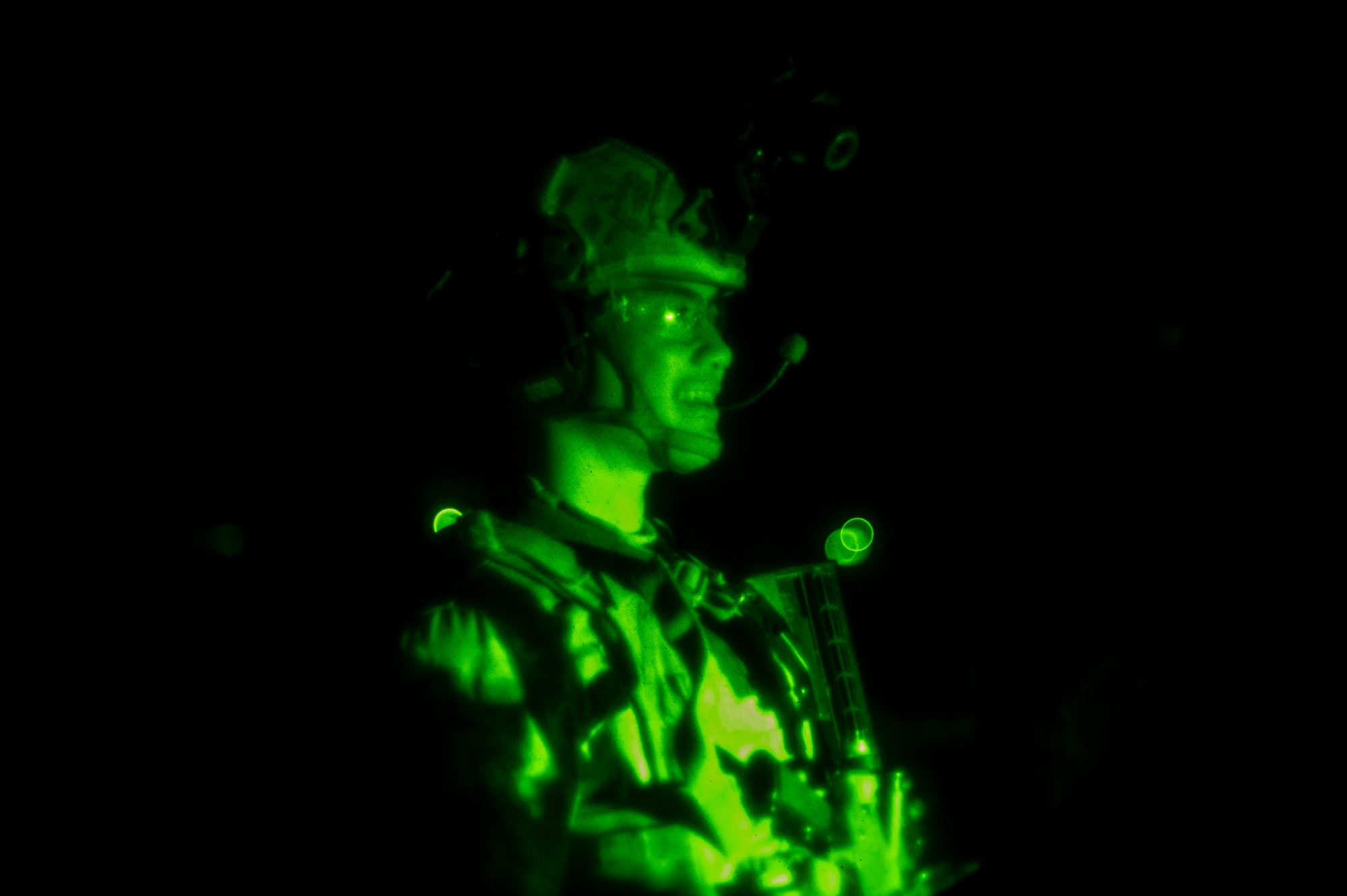 A photo of night vision ops