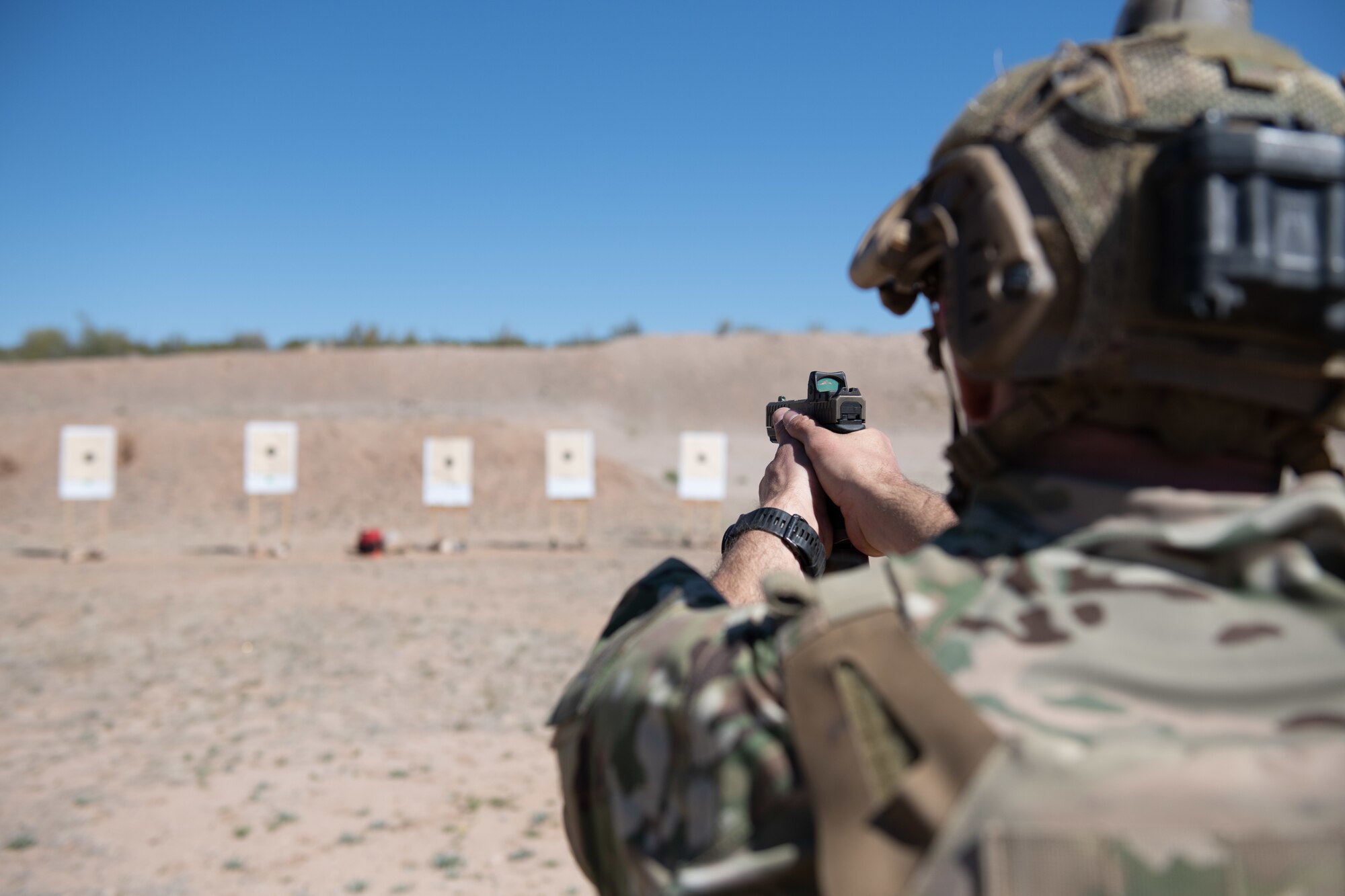 306th Rescue Squadron pararescuemenrefine weapons marksmanship