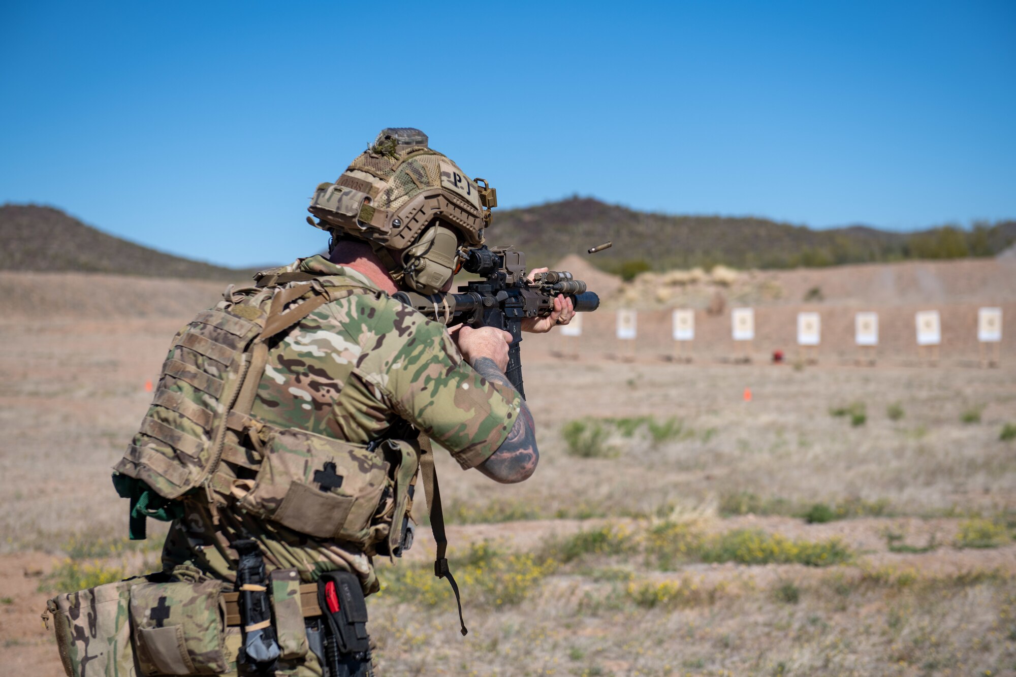 306th Rescue Squadron pararescuemenrefine weapons marksmanship
