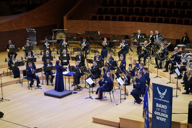 The USAF Band of the Golden West performed in Irvine, CA for Armed Forces Day