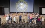 Group photo of military and civilian personnel