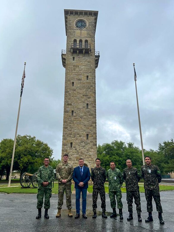 Personnel representing renting the U.S., Brazilian and Mexican Armies in the Quadrangle at Joint Base San Antonio-Fort Sam Houston The Quadrangle at Joint Base San Antonio-Fort Sam Houston