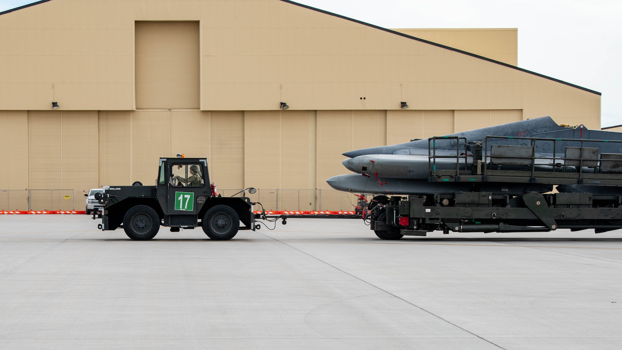 Munitions Airmen arm B-52s during Global Thunder 23