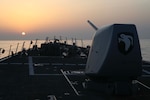 TAIWAN STRAIT (April 16, 2023) – The Arleigh Burke-class guided-missile destroyer USS Milius (DDG 69) conducts a Taiwan Strait transit. Milius is assigned to Commander, Task Force 71/Destroyer Squadron (DESRON) 15, the Navy’s largest forward-deployed DESRON and the U.S. 7th Fleet’s principal surface force. (U.S. Navy photo by Mass Communication Specialist 1st Class Greg Johnson)