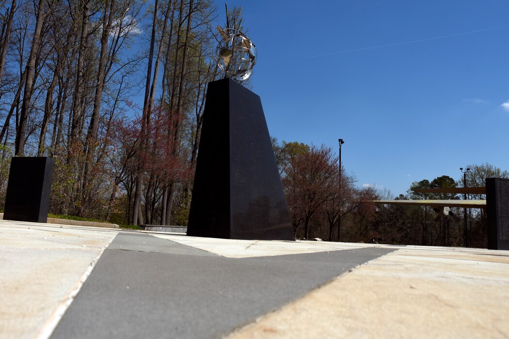 Standalone photo of the 145th Air National Guard Memorial Wall.