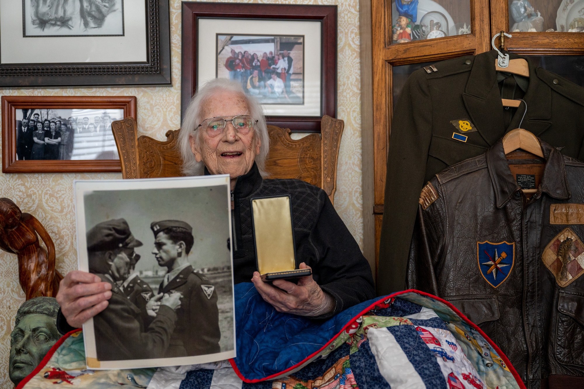 Local WWII Veteran celebrates 100th birthday.