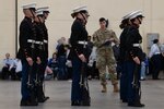 junior rotc cadets exhibit drill and rifle skills